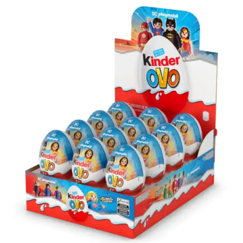 Kinder Ovo Playmobil 12 unidades em Oferta na Shopee