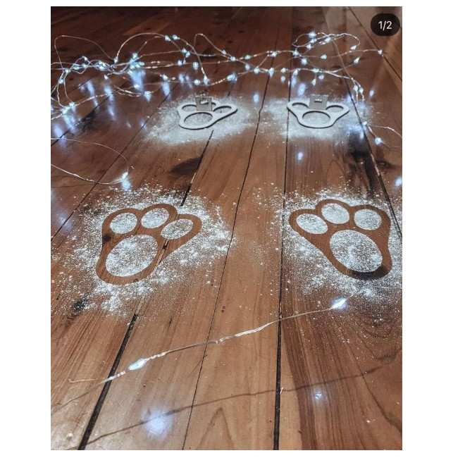 Patinhas De Coelho Para Pascoa MDF - Decoração em Oferta na Shopee