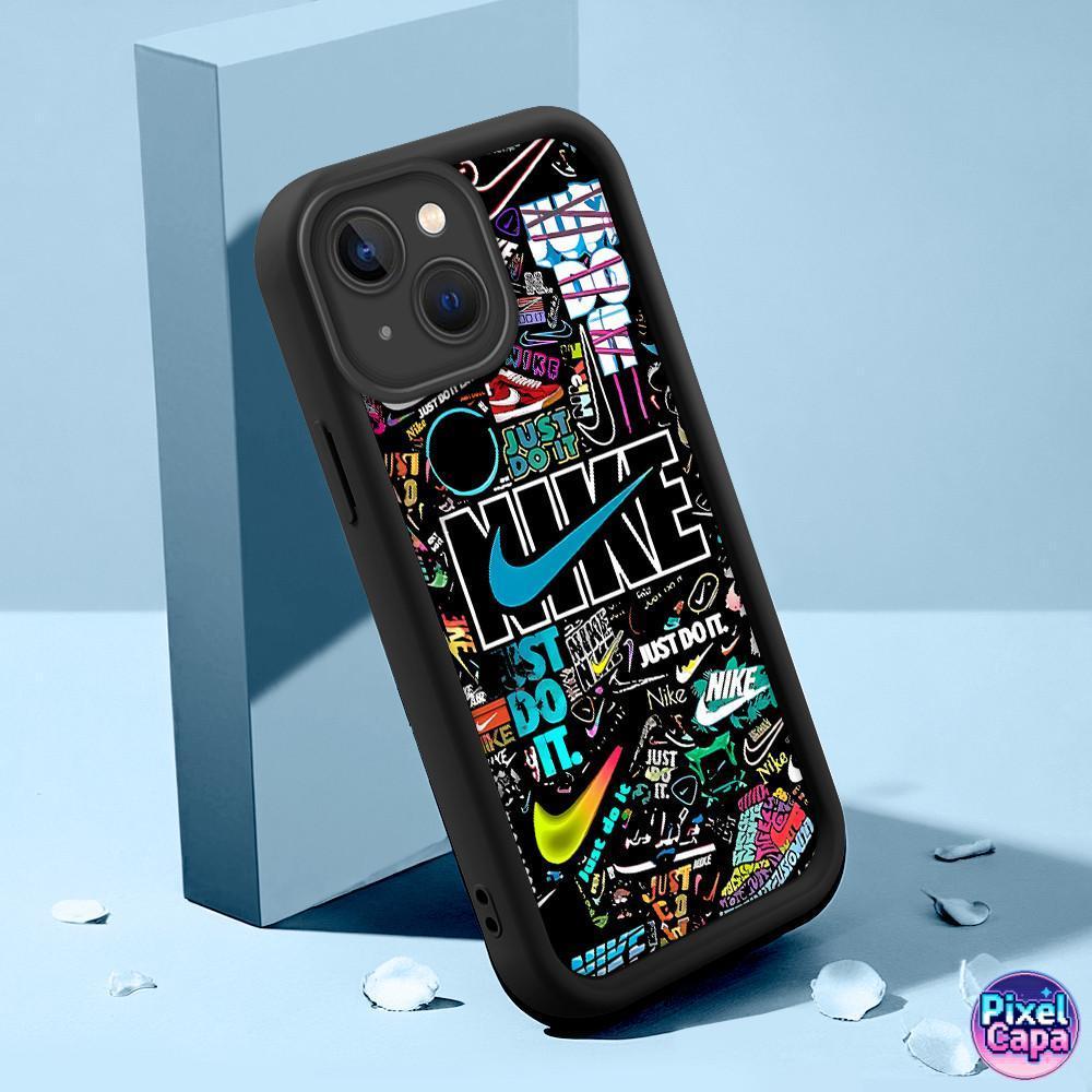 Capa De Celular  Silicone Macio Preto Para iPhone 13 Capinha Masculina Case 5859 TYB em Oferta na Shopee