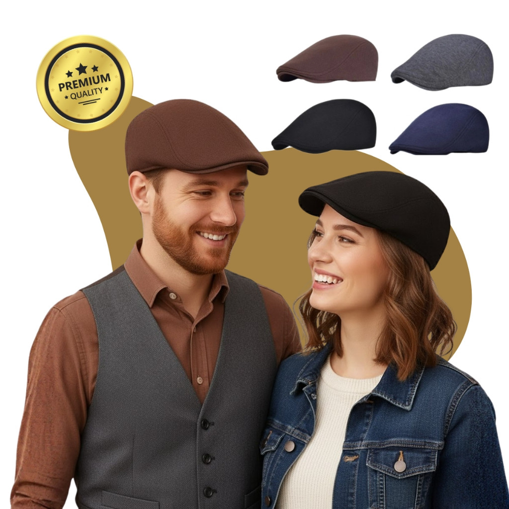 Boné Boina Italiana Tradicional Inverno Outono Masculina Vintage Thomas Shelby Peaky Blinders