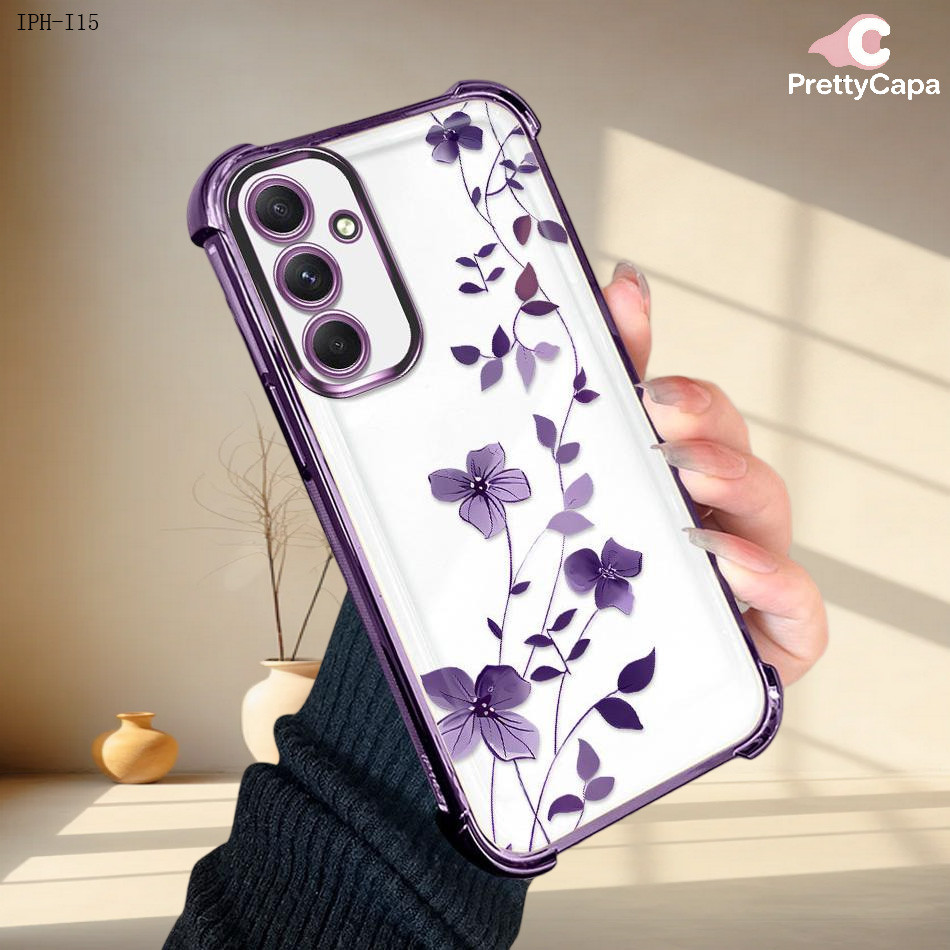 Capa Anti Impacto Transparente Luxo Para iPhone 17 17E 16 16E 15 14 13 12 11 XR 7 8 SE Pro Max Plus Soft Capas 0675 FS