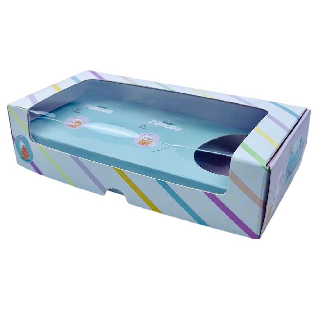 05 Caixa p/ 3 Ovo 50g c/ Visor Trio Páscoa Colorida 4730 (PASCOA IDEIA OUTLET) VARIAÇAO