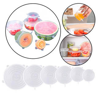 Tampa de Silicone Ajustável 6 Peças