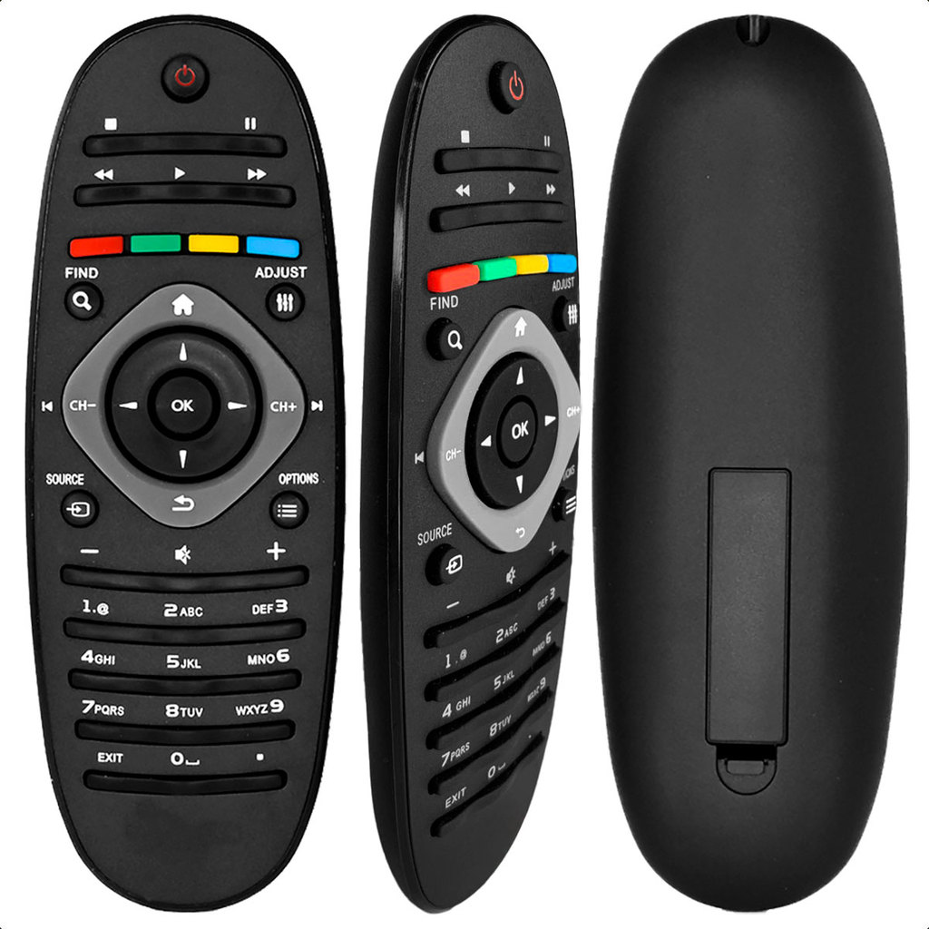Controle Remoto Compatível com TV Philips LCD LED Pilhas Palito