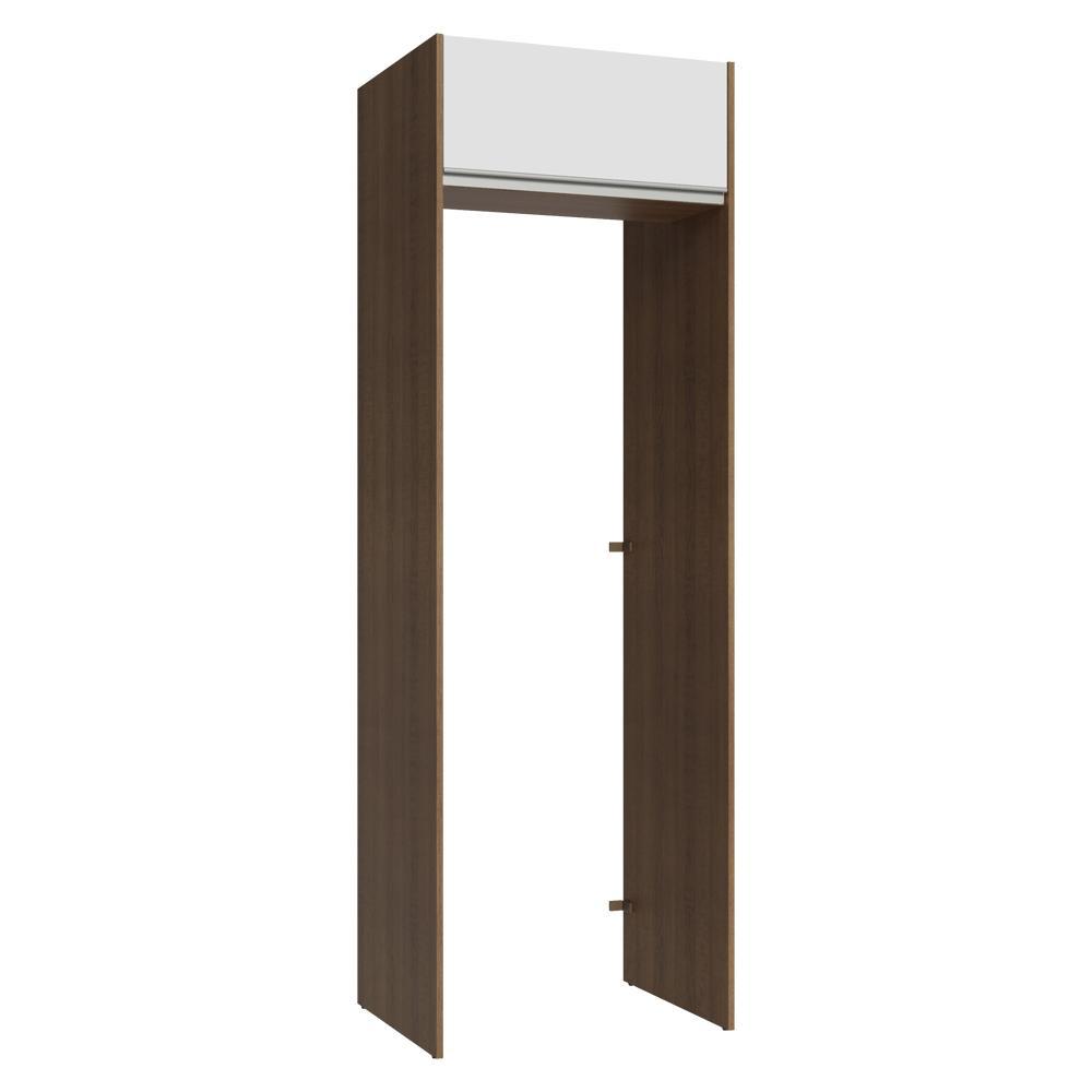 Porta-Geladeira 73 cm 1 Porta Basculante Rustic/Branco Glamy Madesa