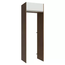 Porta-Geladeira 73 cm 1 Porta Basculante Rustic/Branco Glamy Madesa