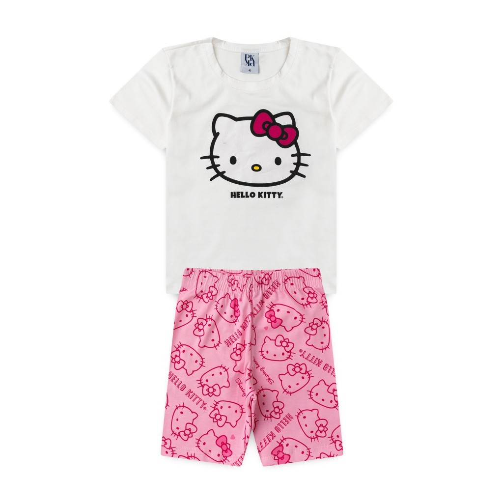 Conjunto Feminino Infantil Amor De Menina - Hello Kitty em Oferta na Shopee
