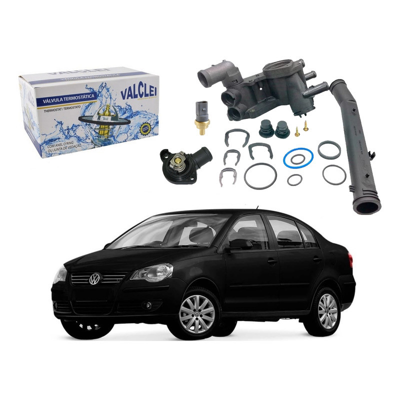 Carcaça Válvula Termostática, Polo Sedan 1.6 8v 2007 A 2011