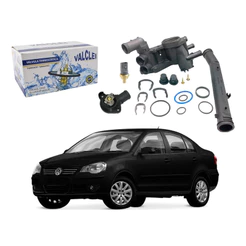 Carcaça Válvula Termostática, Polo Sedan 1.6 8v 2007 A 2011