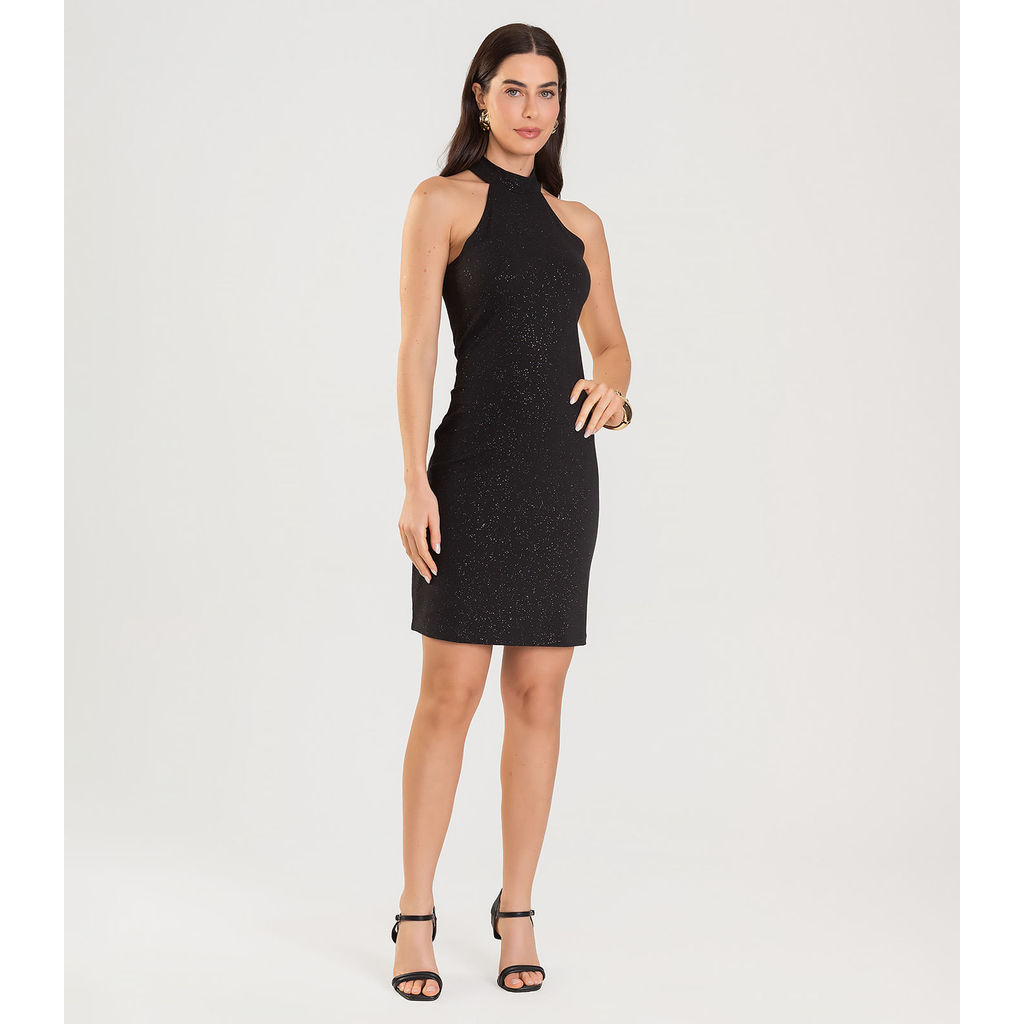 Vestido Feminino em Cotton Infinita Cor Preto