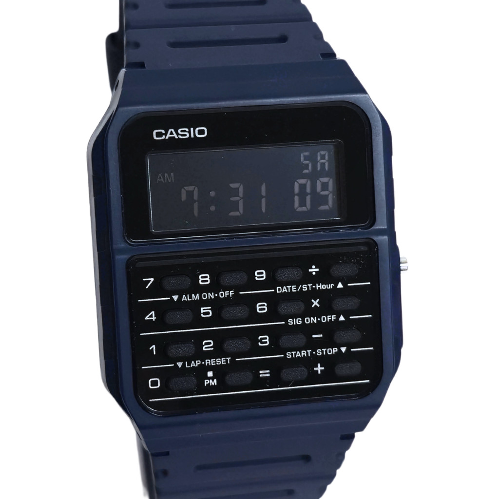 Relógio Casio Digital Calculadora 2 em 1 Azul CA-53WF-2BDF