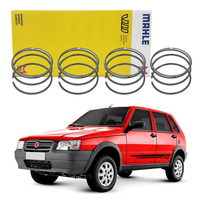 Jogo Anel Do Motor 040 Uno Way 1.0 8v 2005 A 2013