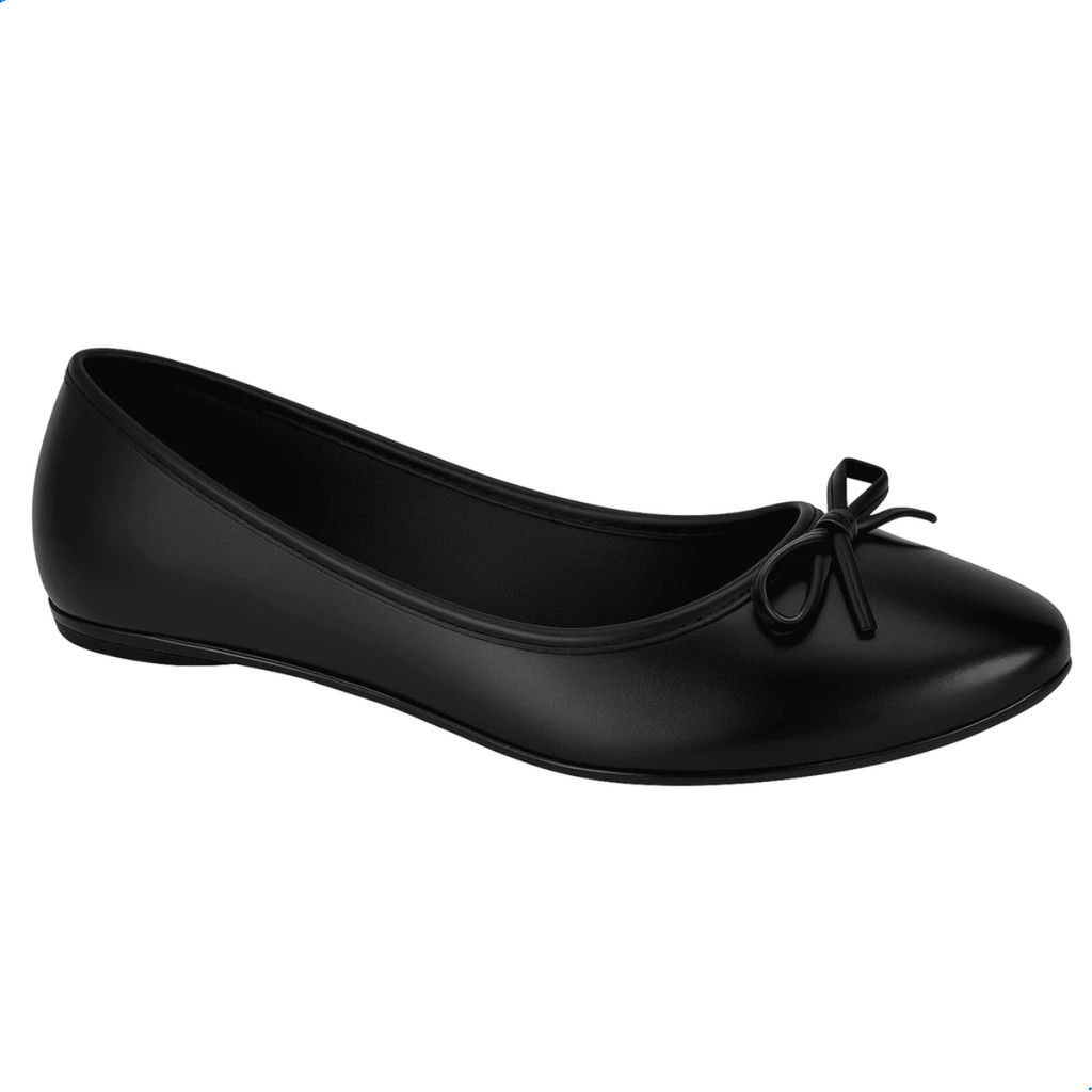 Sapatilha Moleca Feminino Flat Bico Redondo com Laço