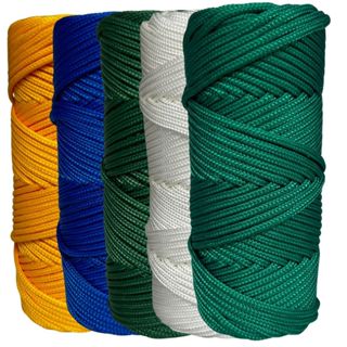 Corda Náutica de Polipropileno 3mm Kit 5 Cores com 50 metros em Oferta na Shopee