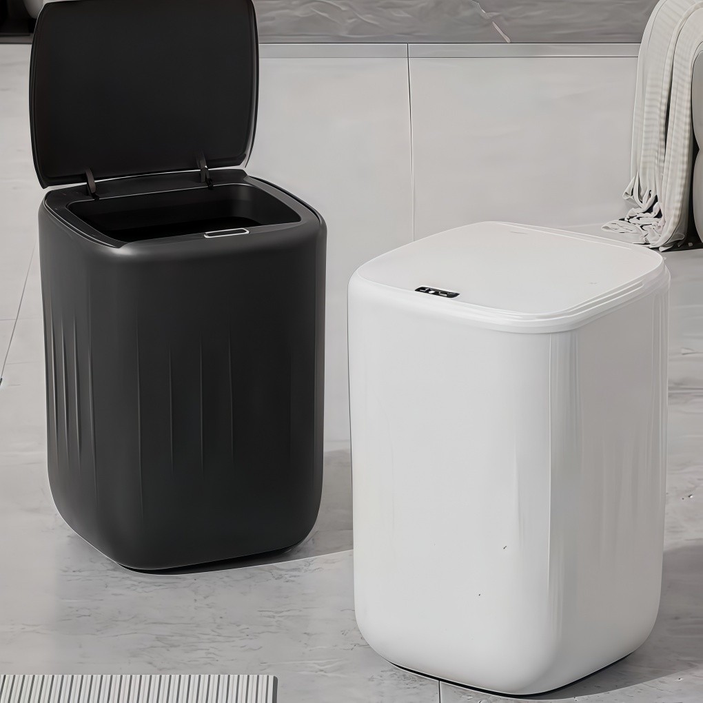 Lixeira Inteligente 20L Automática com Sensor de Movimento Recarregável USB Tampa Hermética