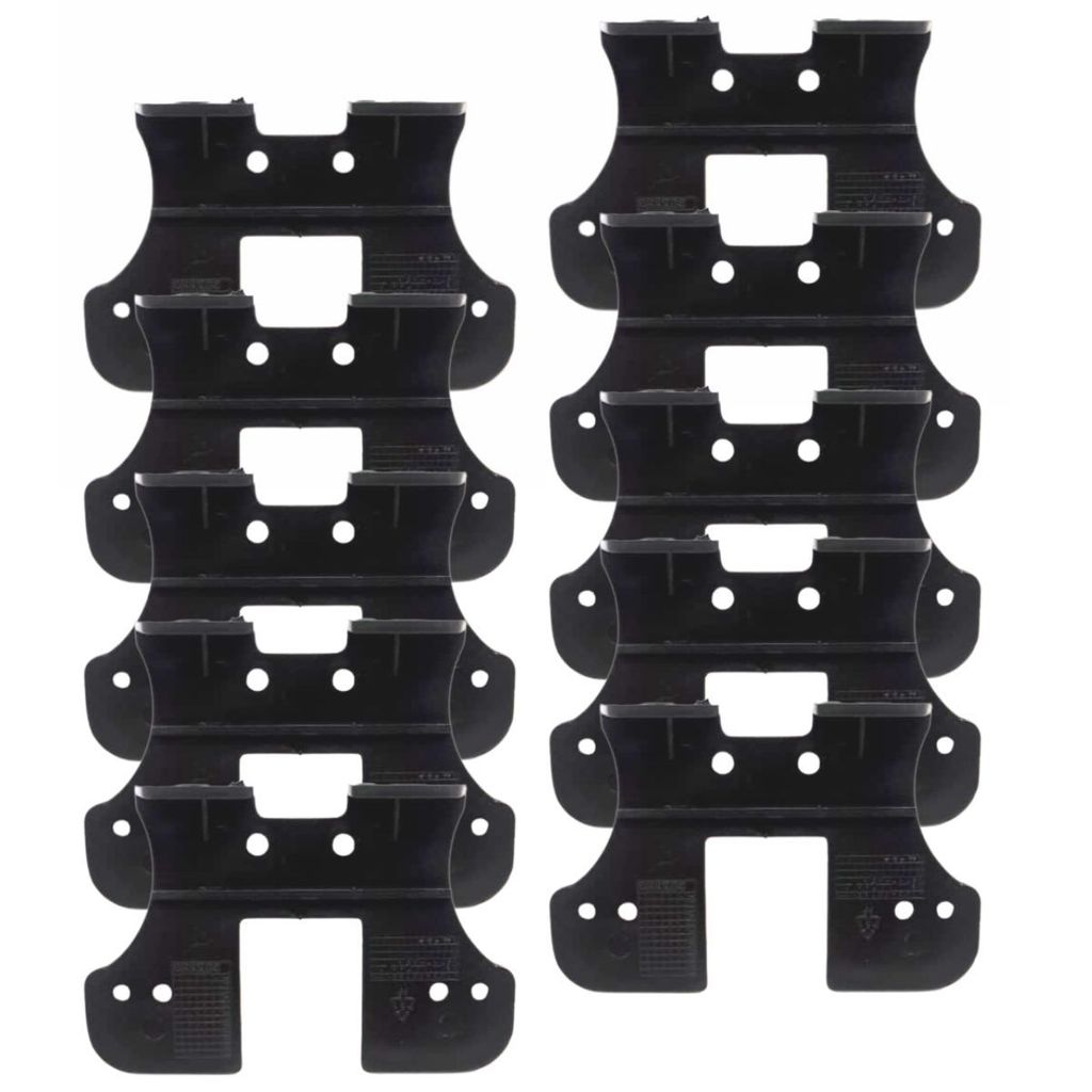 KIT 10 UN SUPORTE LANTERNA LATERAL SIDELIGHT ASPOCK PARA CARRETA FACCHINI PRETO PARA AMBOS LADOS