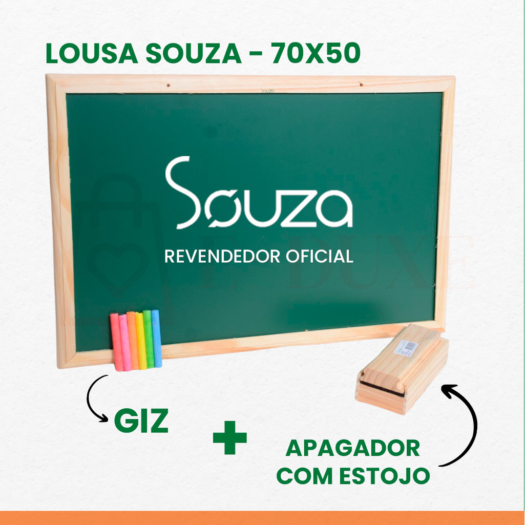 Quadro Lousa Verde Escolar 70x50 em Oferta na Shopee