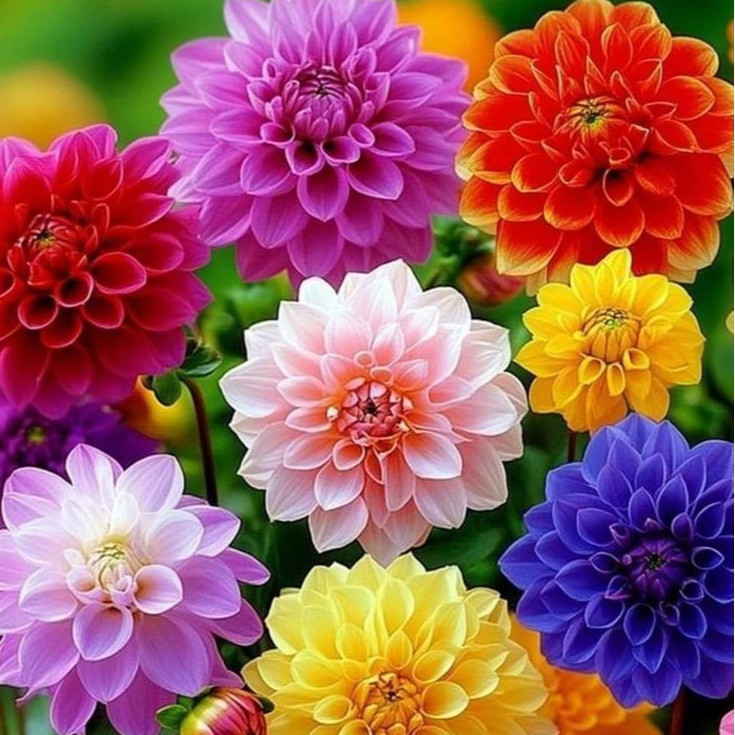 Sementes Dália Sortida Dobrada Unwíns