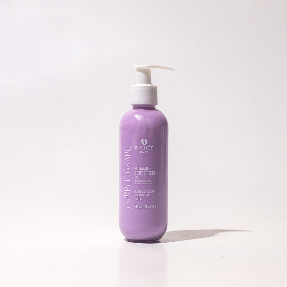 Hidratante Corporal, Facial e Rosto Uva 200ml  - Richée Body em Oferta na Shopee