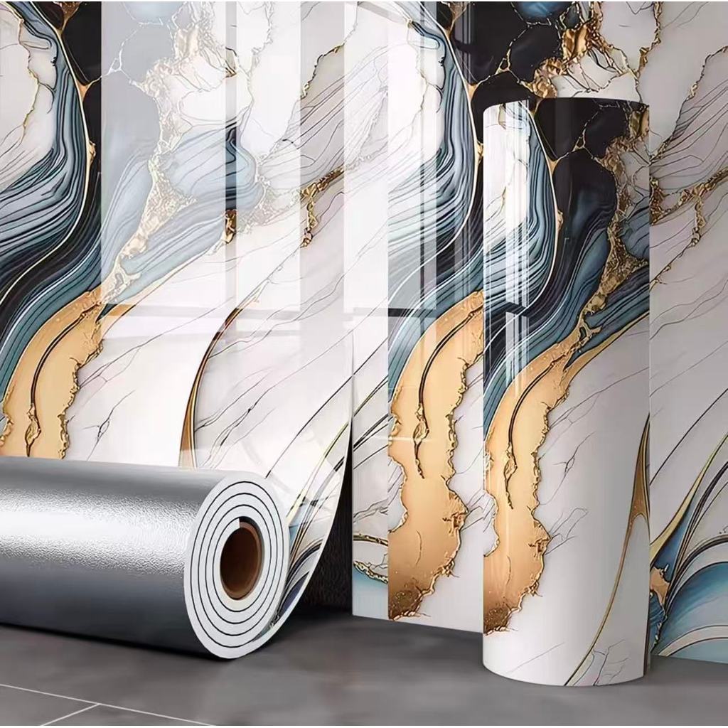 Painel Flexível Efeito Mármore 2,8×1,2m | Visual Premium Sem Obra