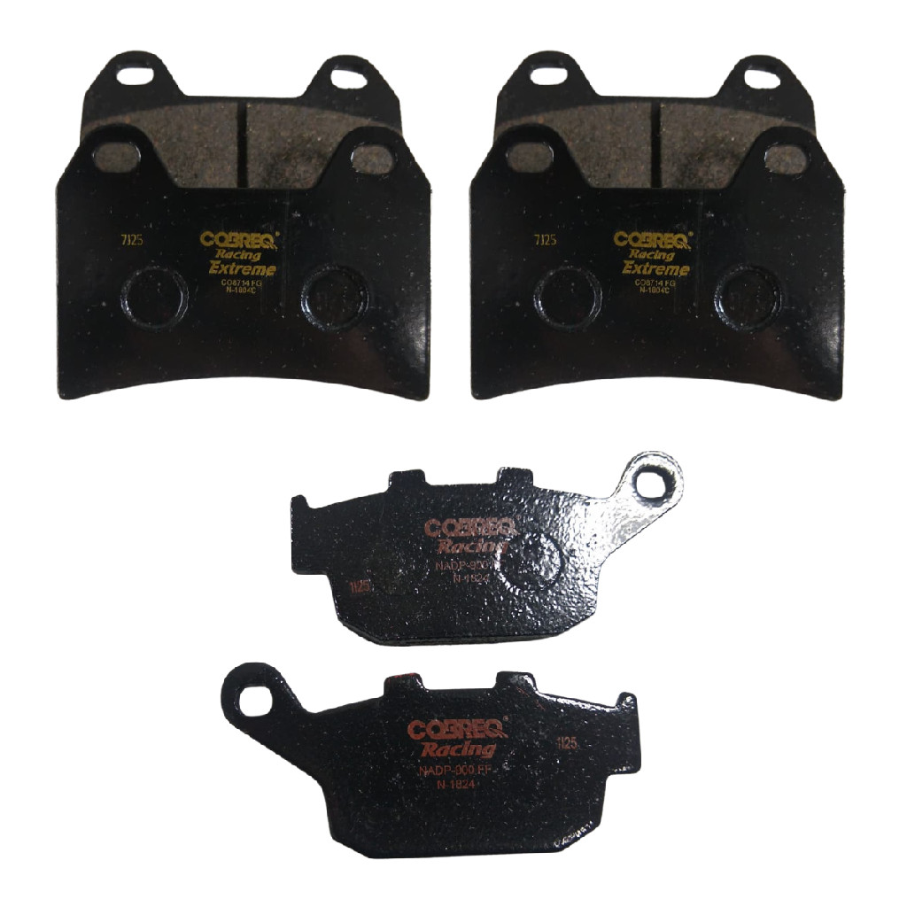 Jogo Pastilhas Dianteira/ Traseira Cobreq SUZUKI XF 650 V Freewind 1997 A 2004