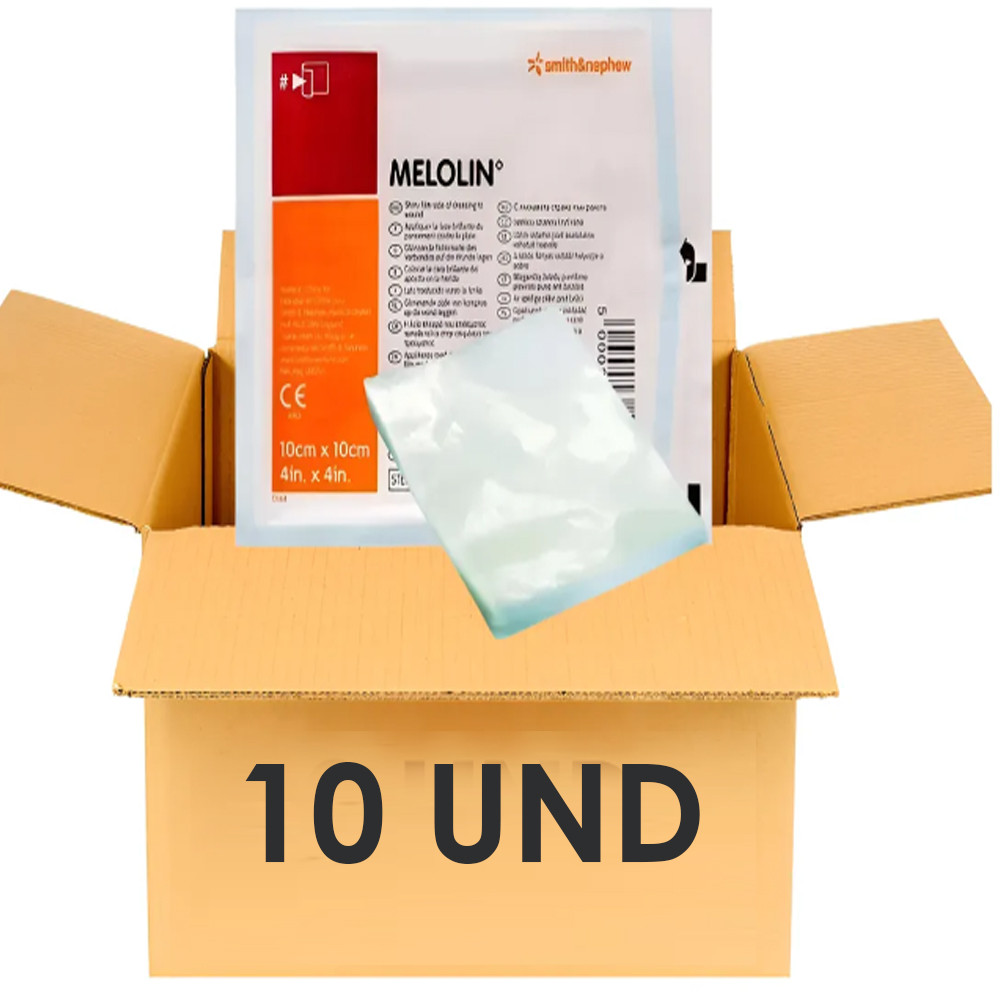Curativo Melolin 10x10cm Smith Nephew Não Gruda - 10 Uni