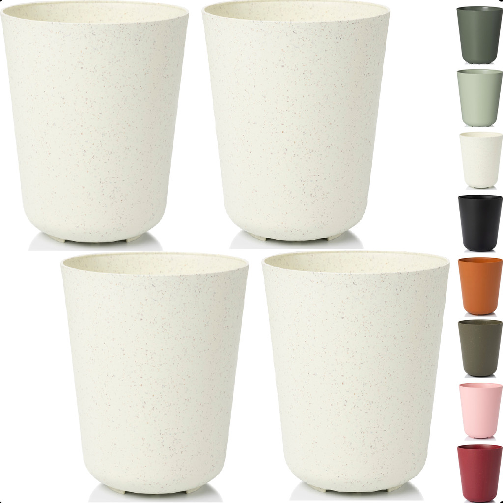Kit 4 Cachepot Orquídea Vaso Pote 12 Raiz Due N5 13x15cm Encaixe Decore Cachepô Plástico p/ Decorar