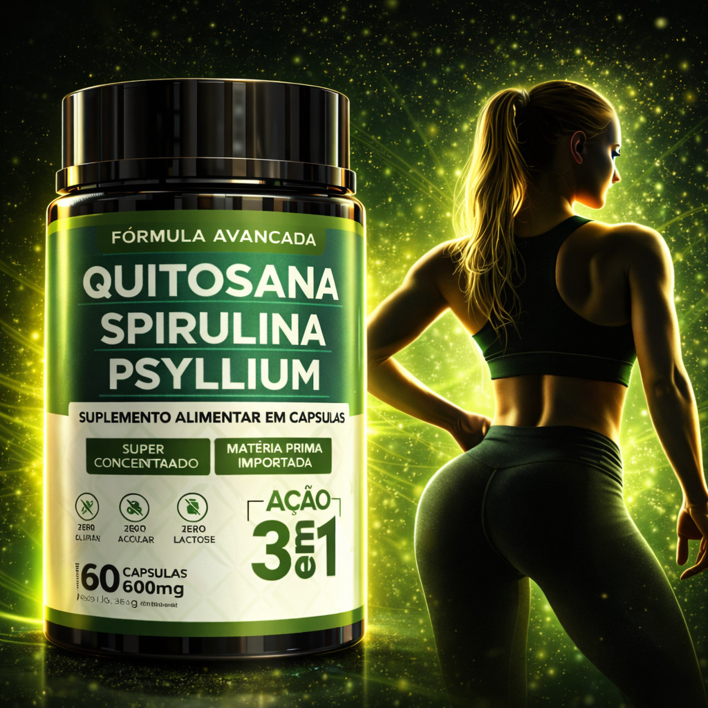 Mix Spirulina Ação 3 em 1 – Suplemento Alimentar 60 Cáps 500mg