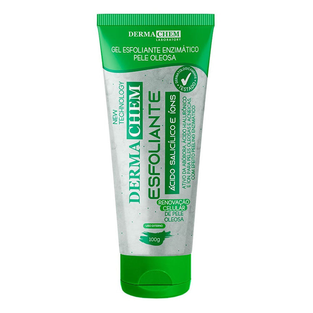 Gel Esfoliante Dermachem Enzimático Ácido Salicílico Íons Pele Olesosa 100g em Oferta na Shopee