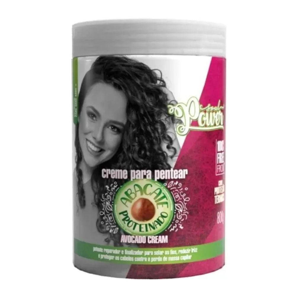 Creme para Pentear Soul Power Abacate Proteinado 800g em Oferta na Shopee