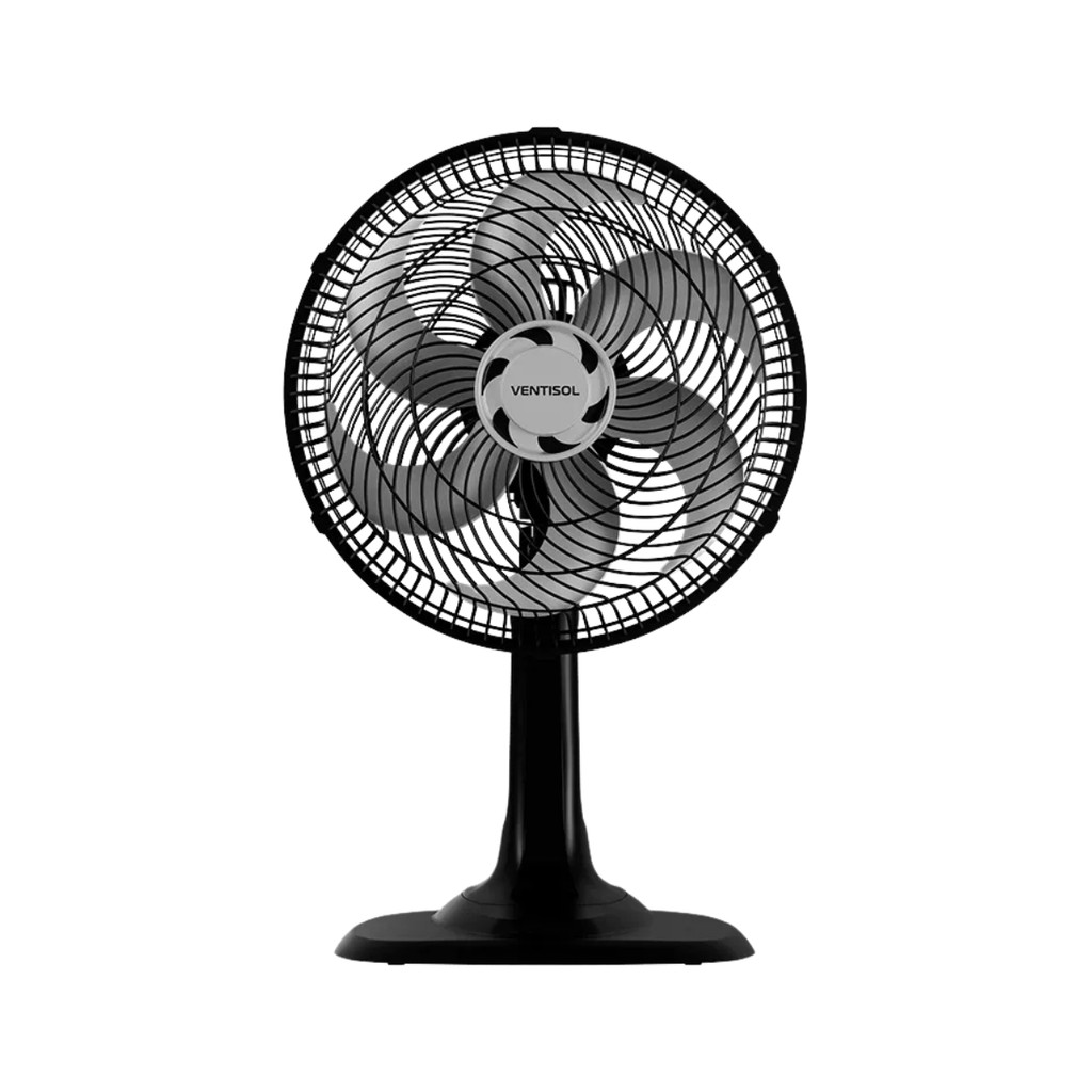 Ventilador de Mesa Turbo 6 30cm 6 Pás Preto Ventisol em Oferta na Shopee