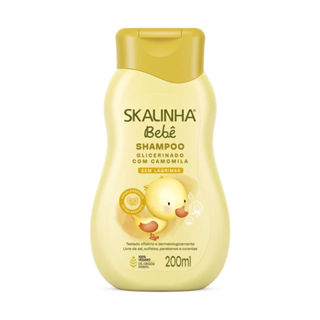 Shampoo Glicerinado Skalinha Bebê Camomila 200ml em Oferta na Shopee