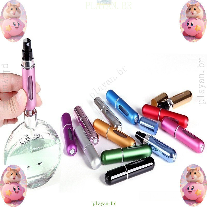 Mini frasco porta perfume 5ml Atomatizador de Perfume Spray Frasco Recarregável em Oferta na Shopee