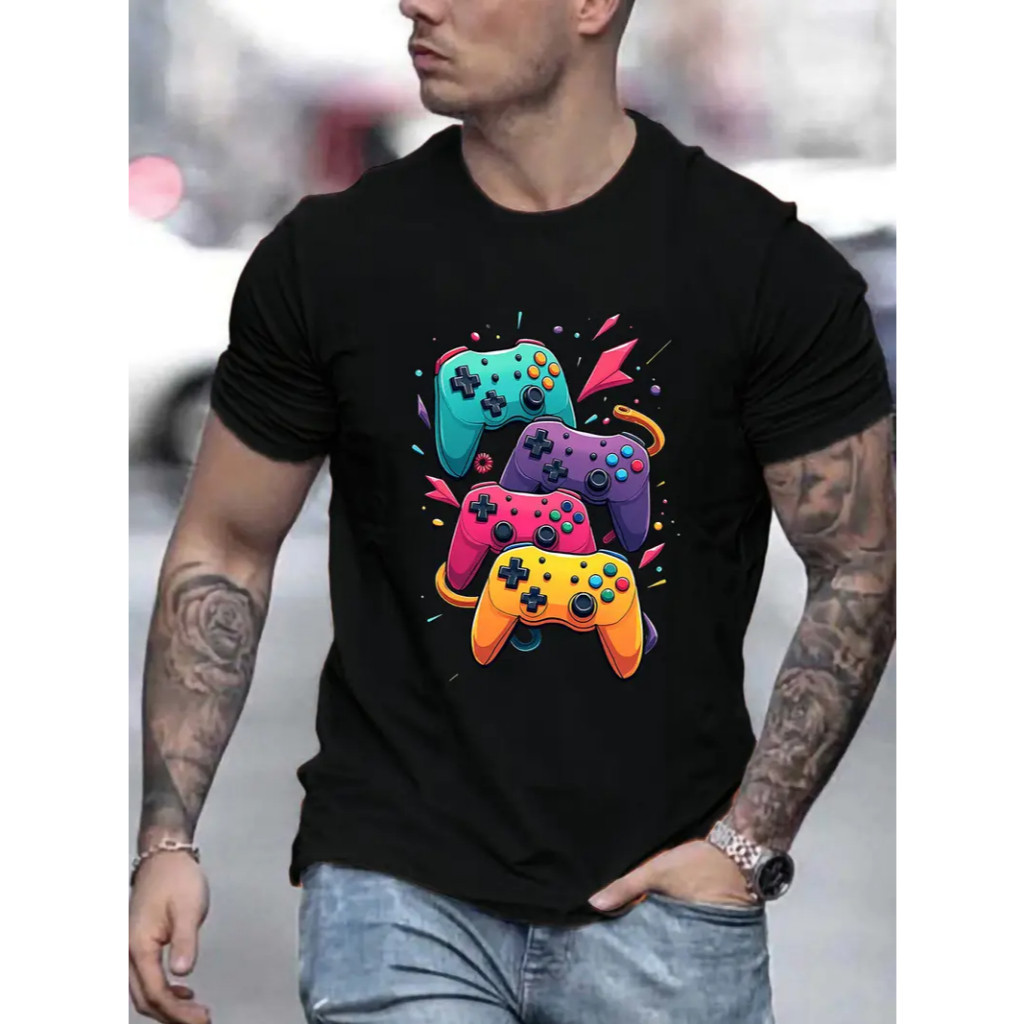 T-shirt Premium Camiseta 30.1 Algodão unissex estampada colorida Game Lançamento 100% Algodão Envio Rapido
