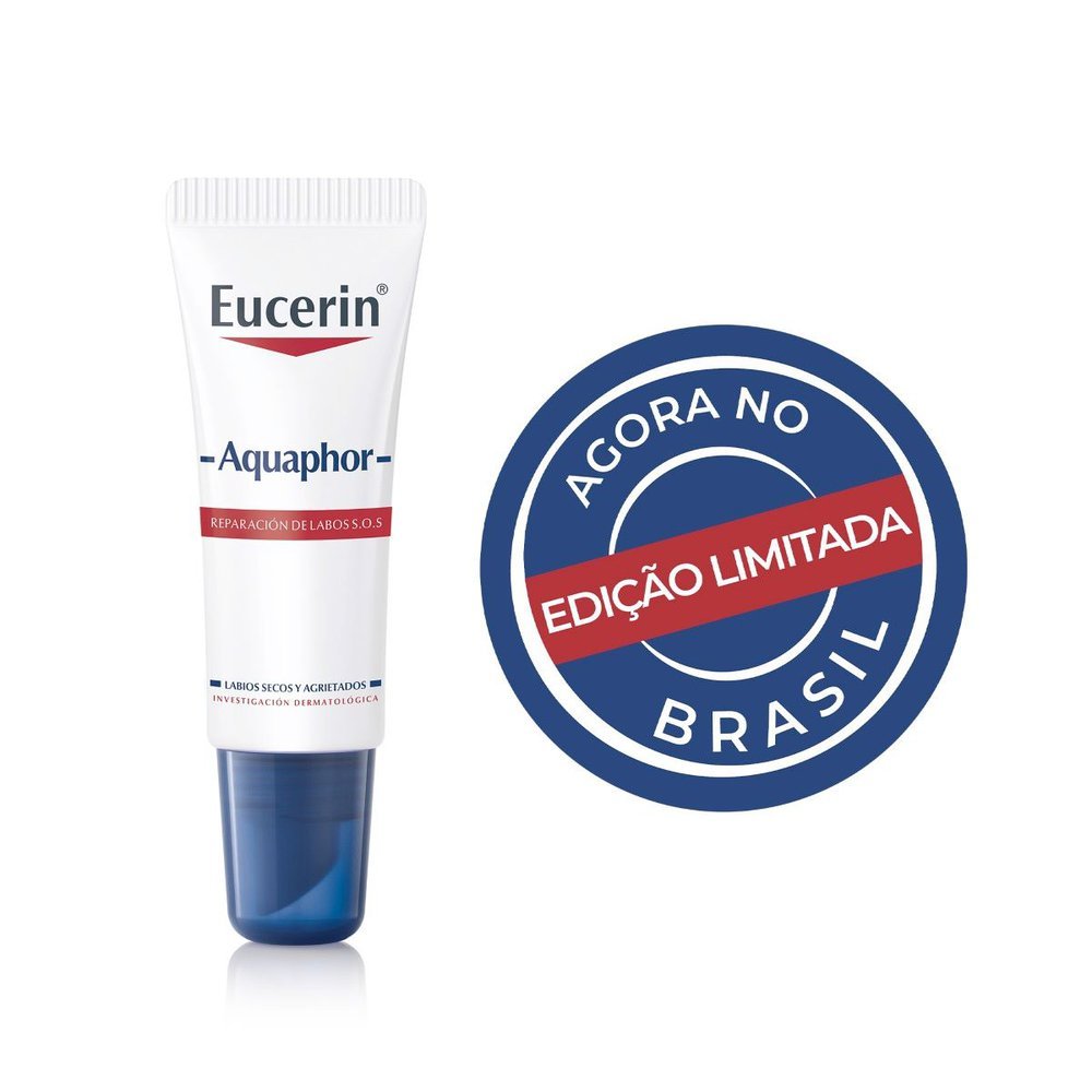 Eucerin Aquaphor Reparador Labial 10ml em Oferta na Shopee