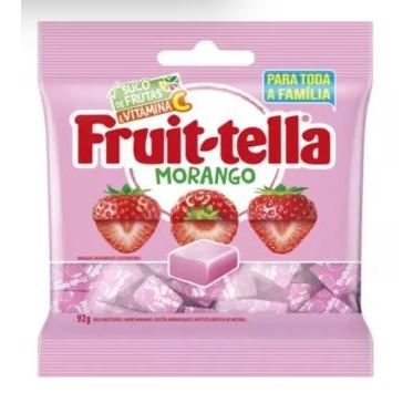 Bala Mastigável sabor Morango com 92g - Fruit-tella
