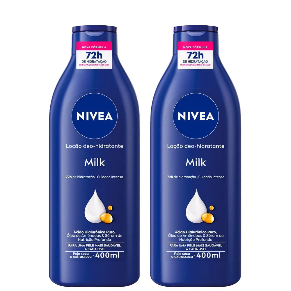 Kit Creme Hidratante Corporal Nívea Body Extra Seca 400ml - 2 Unidades em Oferta na Shopee