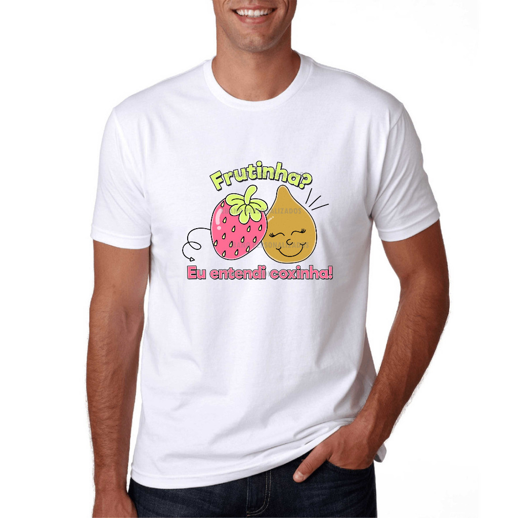 T-shirt Premium Camiseta nutricionista Frutinha Eu entendi coxinha humor profissão nutrição 100% Algodão Envio Rapido
