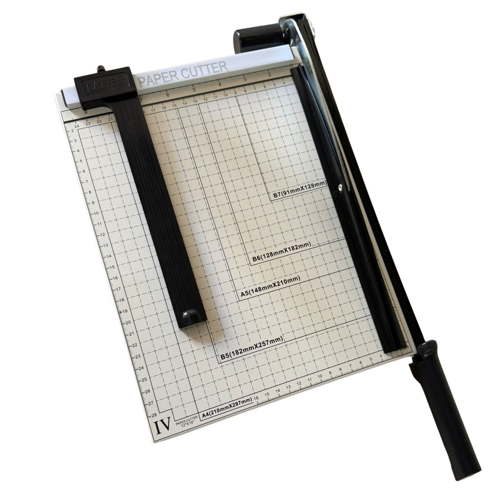 Guilhotina Papel A4 Reforçada Suporte Extra Régua de Medição