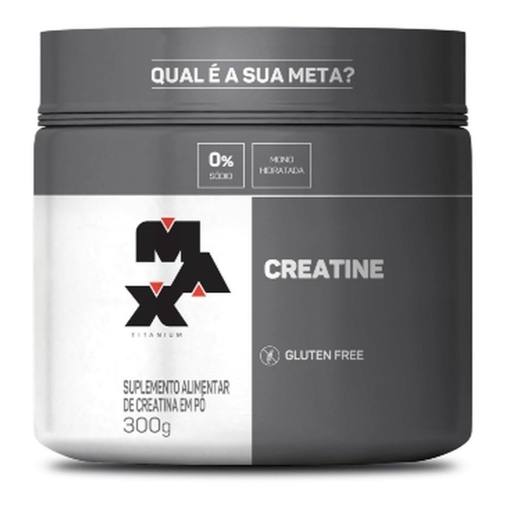Creatina 100% Pura Max Titanium Monohidratada - Pote 300g