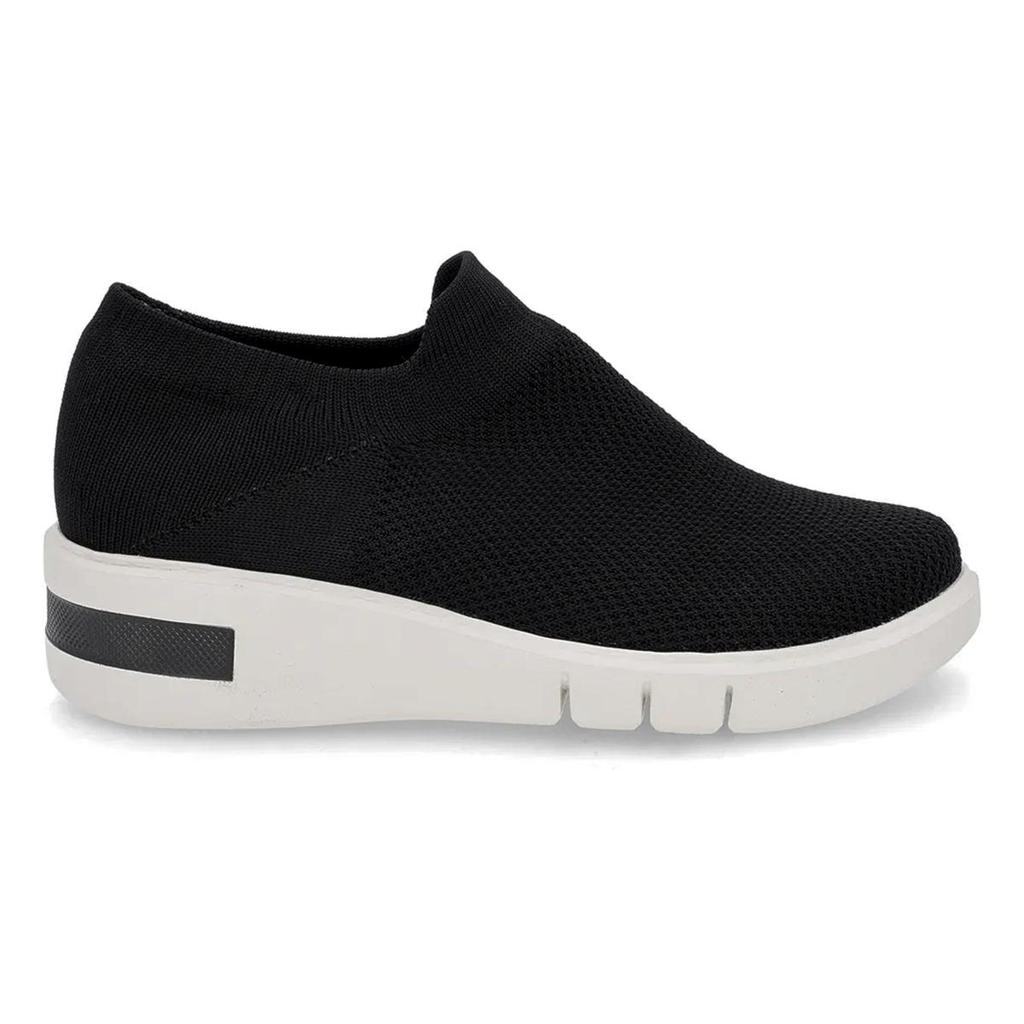 Tênis Usaflex Feminino Slip On Tricot Detalhe Sola Casual AM01004 em Oferta na Shopee