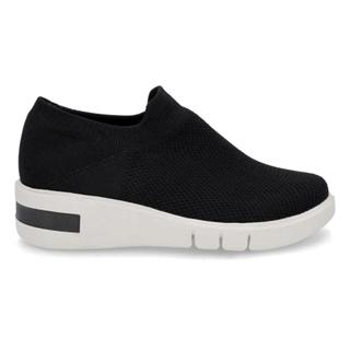 Tênis Usaflex Feminino Slip On Tricot Detalhe Sola Casual AM01004 em Oferta na Shopee