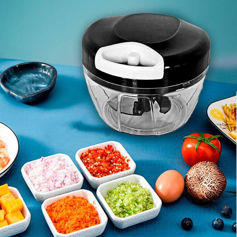 Mini Processador de Alimentos em Plástico com  Lâminas Premium Utilidades Multiuso Resistente Durável