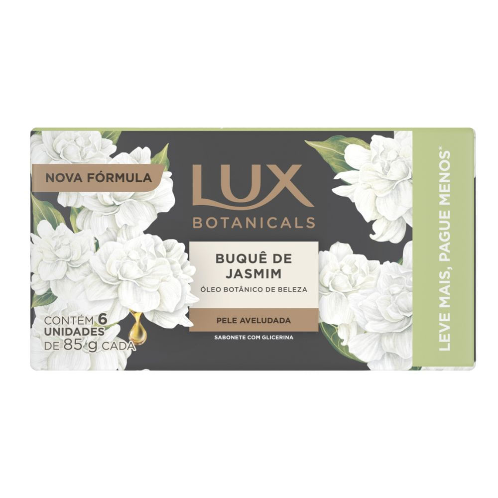Sabonete Lux Botanicals Buquê de Jasmim 6 Unidade de 85g Cada em Oferta na Shopee