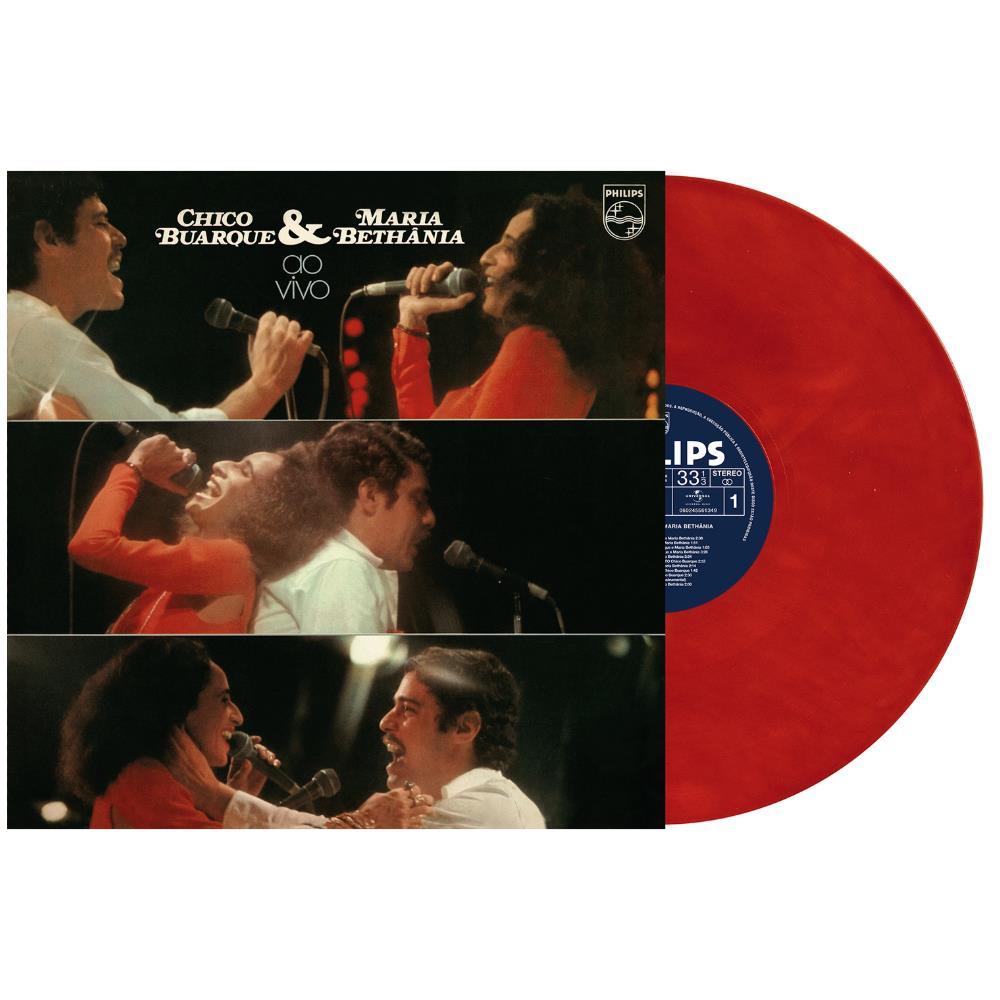 Vinil Chico Buarque & Maria Bethânia - Ao Vivo no Rio De Janeiro 1975 (LP Vermelho) em Oferta na Shopee