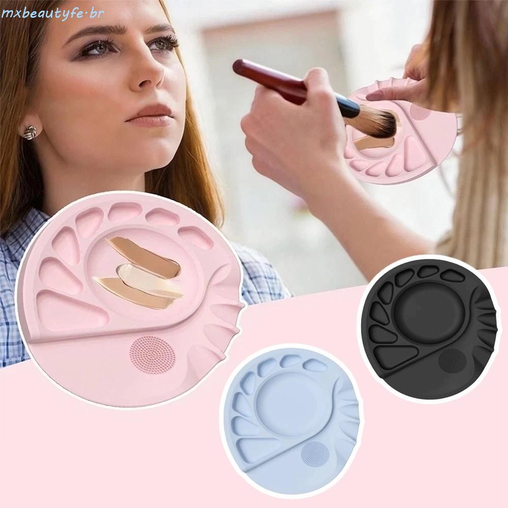 Paleta De Tapete De Maquiagem MXBEAUTYFE , De Silicone Durável Reutilizável , Base Antiaderente