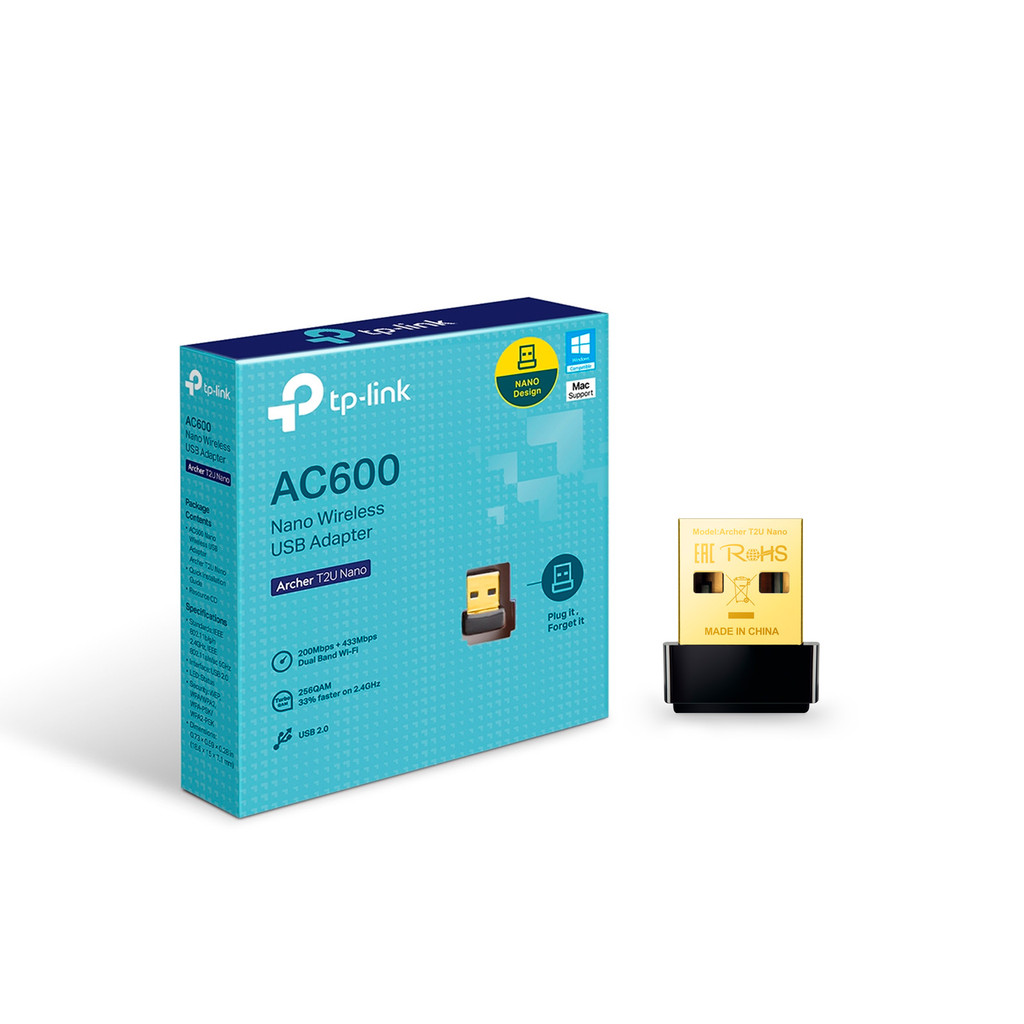 Adaptador USB WI-FI T2U TP Link Nano 2.4ghz 5ghz AC600