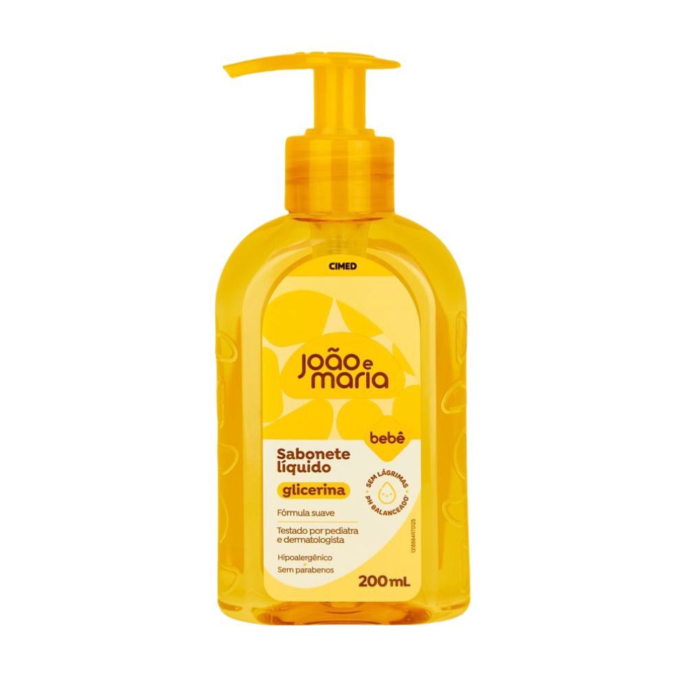 Sabonete Líquido Bebê João e Maria Glicerina 200ml em Oferta na Shopee