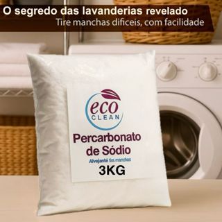 Percarbonato De Sódio 3kg 2kg e 1kg 100% PURO Alvejante Tira Manchas Roupa Branca e Colorida em Oferta na Shopee