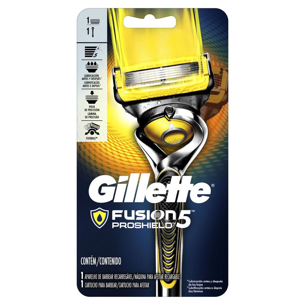 Aparelho De Barbear Gillette Fusion Proshield em Oferta na Shopee